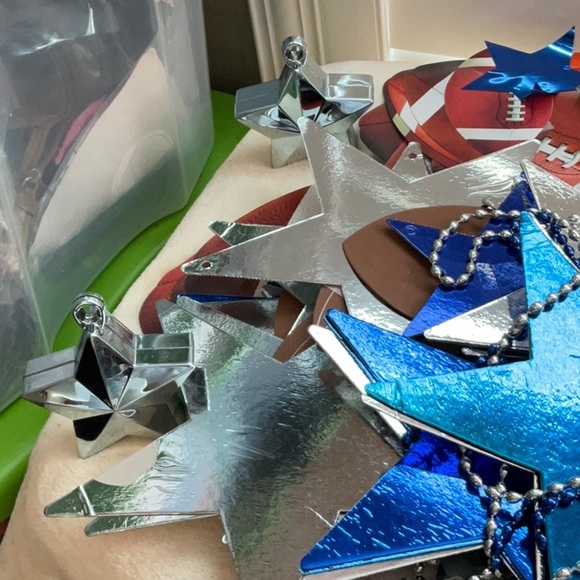 NFL Blue and Silver Star Decorations - Picture 2 of 8